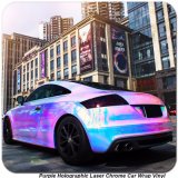 Tsautop 1.52*20m Purple Rainbow Holographic Laser Chrome Car Sticker Vinyl