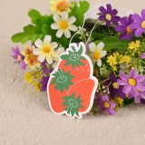 Strawberry Design Hanging Paper Air Freshener with Strawberry Scent (YH-AF302)