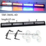 6 Suckers Mount Multi Color LED Windshield Light Bar (TBF-3869L-4D-W/A/B/R)