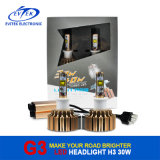 2016 Made in China LED Headlight 12 Months Super Bright Rose-Golden with Cooling Fan Optional Bulbs, Better Than HID Xenon Kit