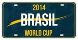 Brazilian Decorative License Plate/World Cup Decorative License Plate in Brazil