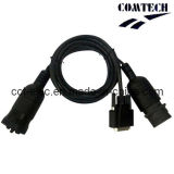 Deutsch J1939 9p M +F to RS232 dB9 F Cable