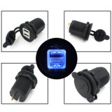 Dual 12V USB Adapter Power Charger Socket for Car Motorcycle