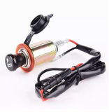 Car Motorcycle Motorbike 12V Cigarette Lighter Power Plug Socket with 60cm Cord