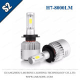 S2 H7 COB LED Auto Headlight 36W 8000lm