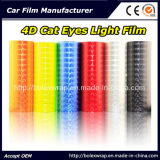 4D Cat Eyes PVC Car Lamp Film Car Light Film Car Wrap Film with 12 Colors