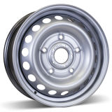 16X6.5 (5-160) Silver Steel Winter Wheel