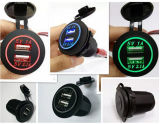 12-24V Waterproof Dual USB with LED Laser Car Socket Charger for iPad
