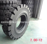 Anti-Tearing 700-12 Solid Forklift Tires for Glassworks