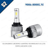 S2 All in One 36W 8000lm 9006 COB Car LED Headlight Manufacturer 12V LED Head Lamp