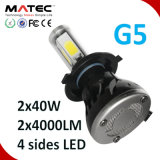 G5 Car Auto Head Light Lamp LED Light Headlight 12V 80W/8000lm H4