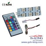 Wireless IR Remote Control RGB Car LED Domelight