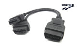 Obdii Male to 2 Obdii Female Y Cable