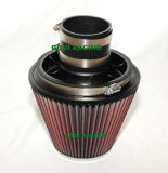 6in Car Air Filter with 3''/3.5'' Velocity Stack & 3'' Silicone Hose