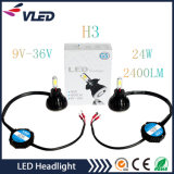 2X 40W 4000lm G5 Auto Car LED Headlight 9005/Hb3/H10 6000k High Power Conversion 360 Degree COB LEDs