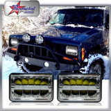 Square 4*6inch LED Headlight for Jeep Truck, 45W LED Headlight with DRL with Heavy Aluminium Body Headlight