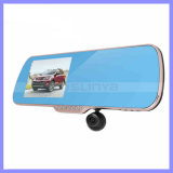 Night Vision GPS Navigation Android Blue Car Dual Lens 5 Inch Rearview Mirror Camera