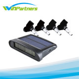 Digital Wireless Gauge Solar TPMS System Four Wheels with Internal Tyre Sensor for Car,