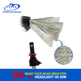 New Technology Fanless LED Headlight 8~32V 20W 2600lm 25W 3200lm