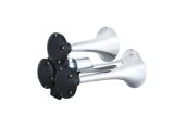 Silver 3-Way Car Horn for Motorcycle Parts