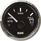 52mm Holding Tank Gauge (SV-KY12000) 240-33 Ohm 316 Stainless Steel Bezel Black Faceplate for Car Truck Universal Boat Marine