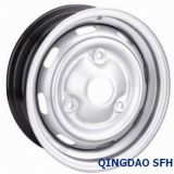 Black Steel Wheel for Passenger Car (13X4.5J 4/114.3)