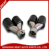 Stainless Steel Carbon Fiber Dual Outlets Tip Carbon Fiber Exhaust Muffler Tail Pipe