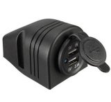 Cigarette Lighter Dual USB Power Charger Adapter