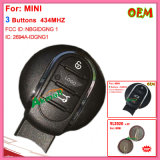 Auto Mini Remote Key 434MHz with 3 Buttons