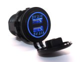 Dual USB 4.2A Charger Socket Power Outlet for Car Boat Marine Mobile
