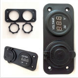Waterproof Digital Voltmeters with Power Sockets for Automotive and Motorcycle and Cars