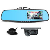 2018 Hot Sale 1080P Dual Record Mirror Car DVR with Parking Sensor and Rear View Function