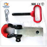 Solid Shank Shackle D Ring Receiver Hitch with Isolator Kit
