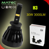 2X 96W 9600lm LED Lamp Headlight Kit Beam Bulbs Car H3 Headlight with 6000k White 12V