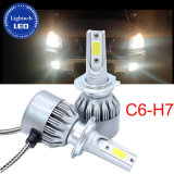 Auto Car Accessories C6 H4 H7 H11 H13 9005 9006 COB LED Car Headlight C6 LED Headlight H7