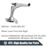Auto Suspension Parts for Honda Civic Control Arm Wishbone Arm OE of 51350-Smg-E07