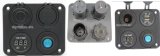 Power Plug Socket/Dual USB Ports Car Charger Socket/LED Digital Voltmeter/Switch