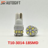 Super Bright Car-Styling 12V W5w 194 T10 3014 18 SMD White License Plate Bulbs