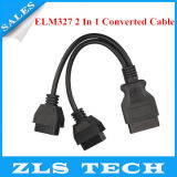 Elm327 2 in 1 Converted Cable OBD2 Extension Cable Free Shipping