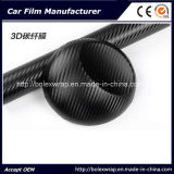 Black 3D Carbon Fiber Vinyl Film 1.52*30m Vehicle Wrap Sticker