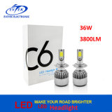 36W 3800lm COB Chips H7 H11 H1 H3 H4 9005 9006 C6 LED Headlight 6000K