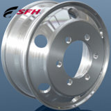 6 Holes Polished 17.5X6.75 Forged Truck Wheel Alloy Aluminum Material