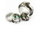 304 Stainless Steel V Band Clamps for Sanitary Ferrule with Flanges
