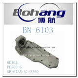 Bonai Engine Spare Part Komatsu 6D102 PC200-6 Oil Cooler Cover (6735-61-2260)