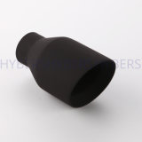 2.25 Inch Black Painted Stainless Steel Exhaust Tip Hsa1161